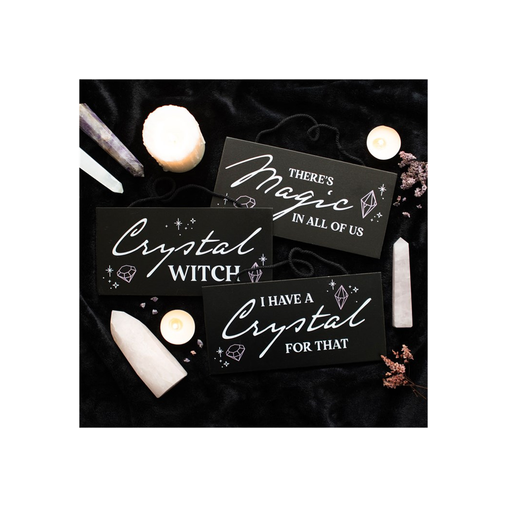 Eleanoras CRYSTAL WITCH HANGING SIGN Signs & Plaques