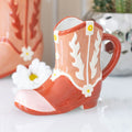 Eleanoras Pink Cowboy Boot Shaped Mug Mugs