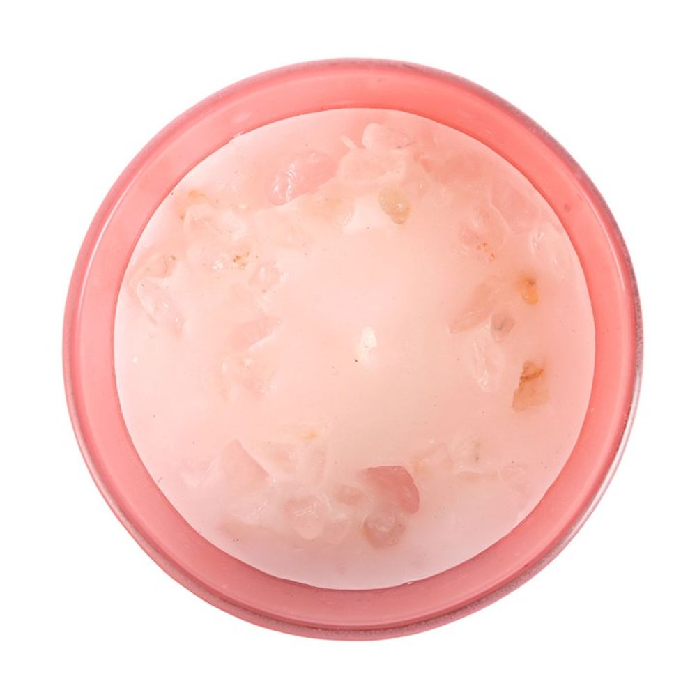 Eleanoras The Sun Rose Quartz Crystal Chip Candle Candles