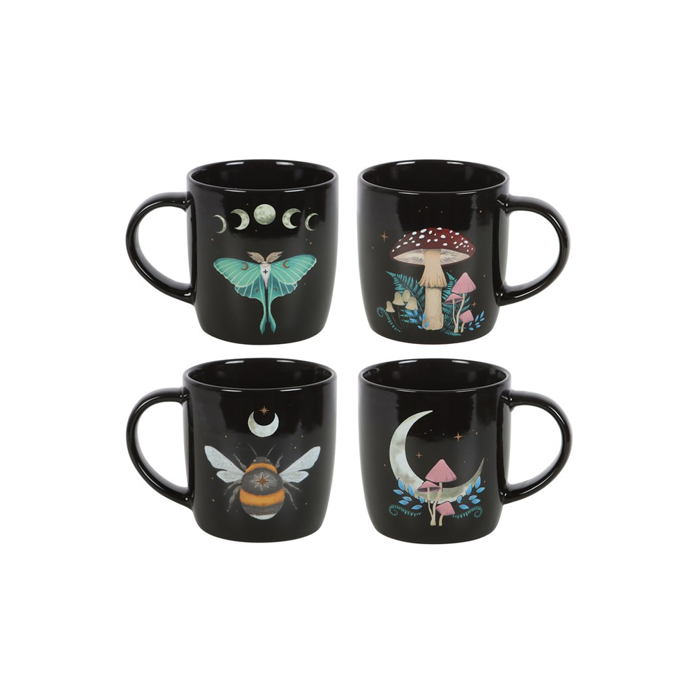 Eleanoras DARK FOREST MUGS SET OF 4 Mugs