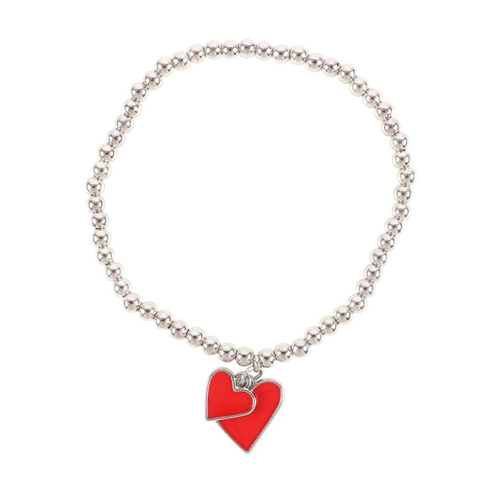 Eleanoras All You Need Is Love Beaded Heart Charm Bracelet Jewellery