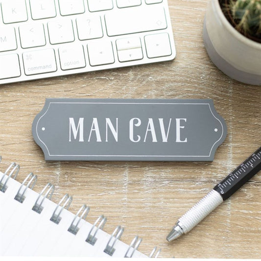 MAN CAVE WALL PLAQUE Wall Hangings & Plaques from Eleanoras