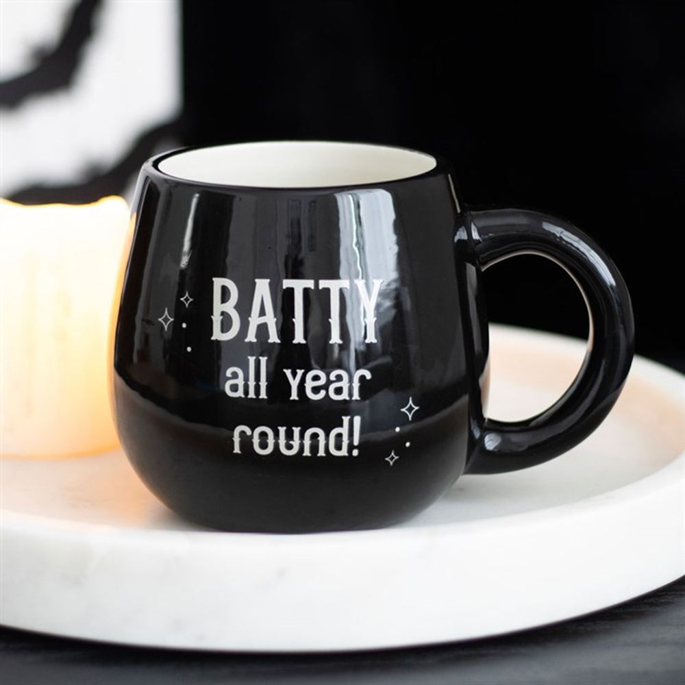 Eleanoras Batty All Year Round Rounded Peekaboo Mug Mugs