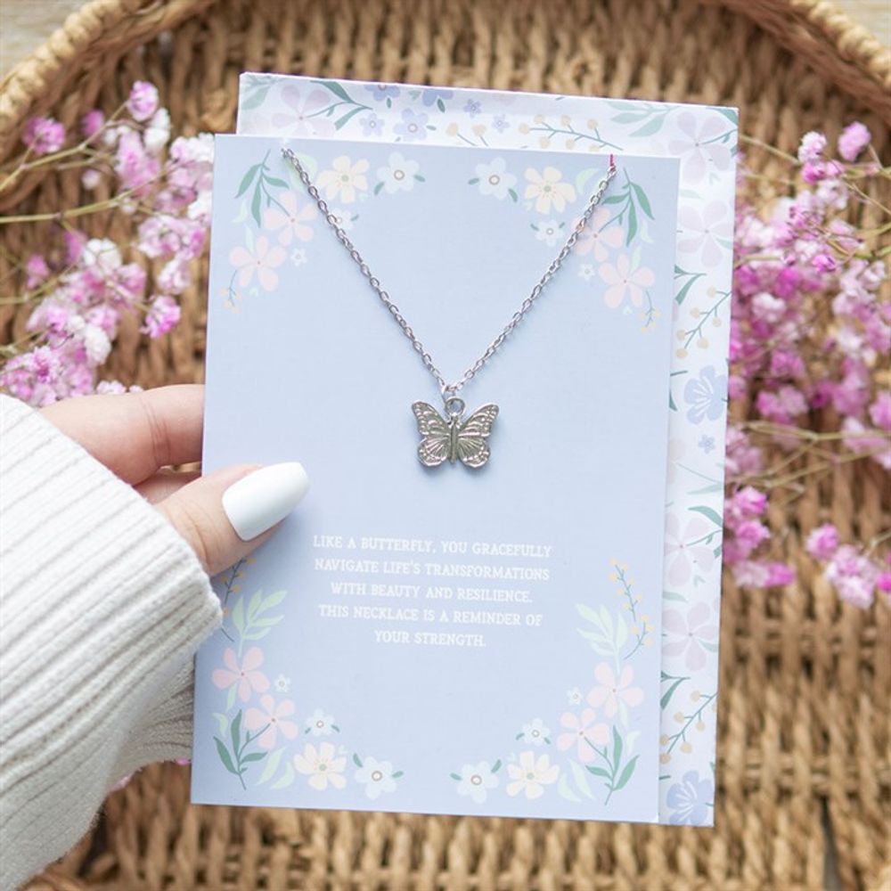 Eleanoras BUTTERFLY NECKLACE ON GREETING CARD Jewellery