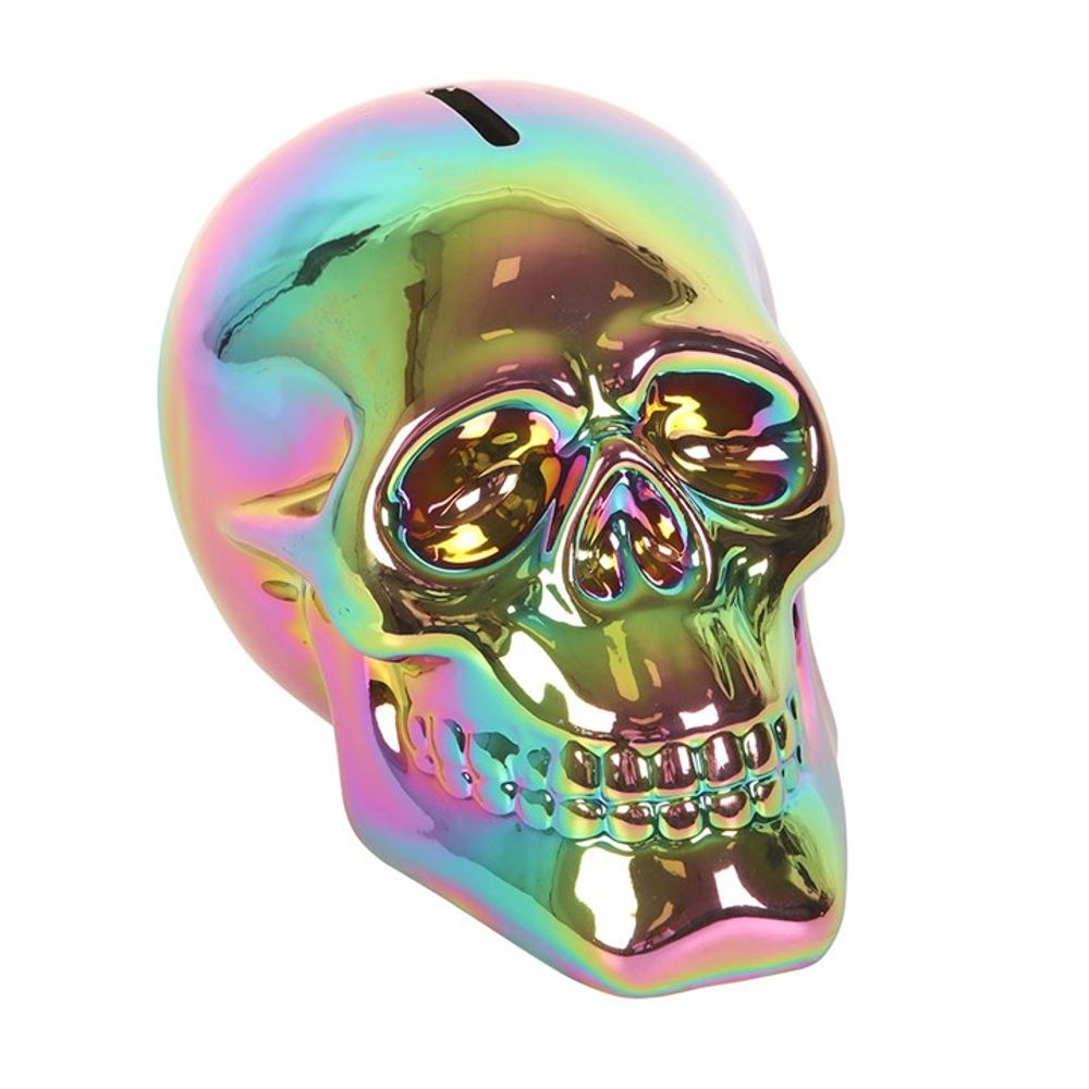 Eleanoras METALIC LOOK SKULL MONEY BANK MONEY BOXES