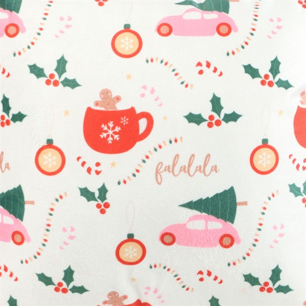 Eleanoras Sugarplum Christmas Print Cushion Cushions & Covers