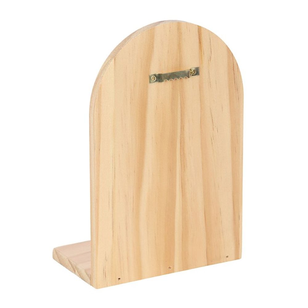 Eleanoras Luna Moth Natural Wooden Incense Holder Shelf 