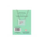 Eleanoras GREEN ADVENTURINE CRYSTAL MOON NECKLACE ON GREETING CARD Jewellery