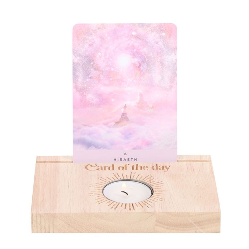 Eleanoras Natural Card Of The Day Tarot Card Stand Tealight Holder 