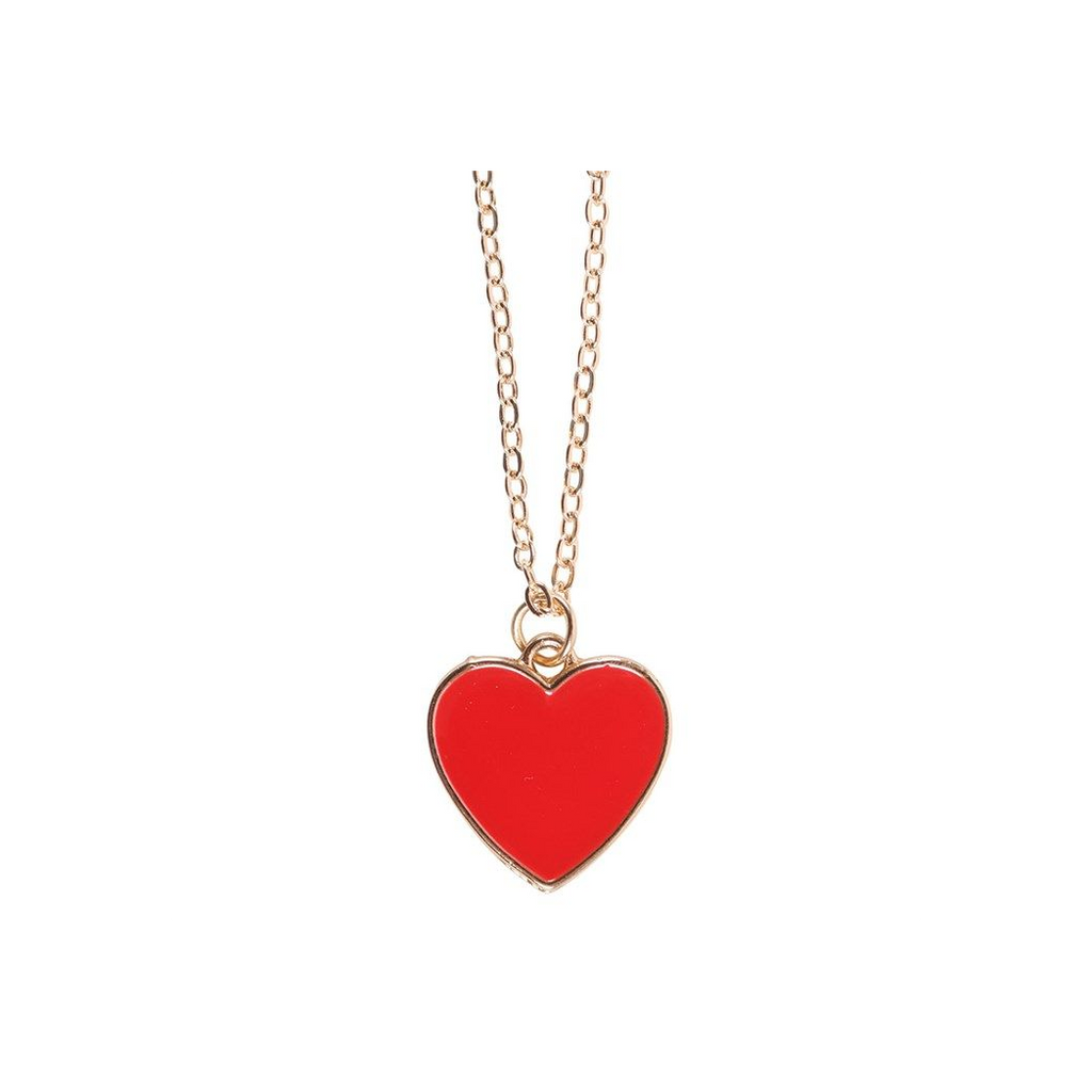 Eleanoras BESTIE ENAMEL HEART NECKLACE GREETING CARD Jewellery