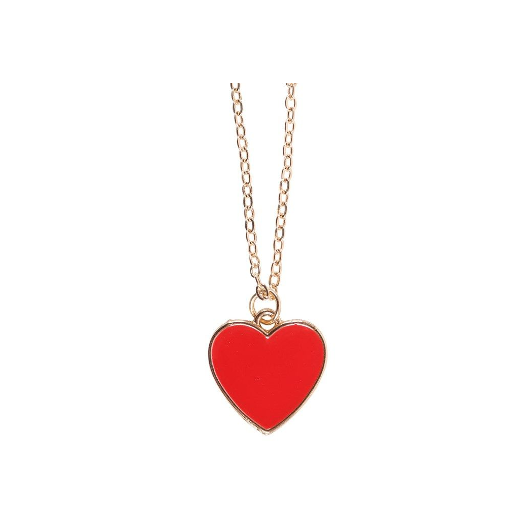 Eleanoras BESTIE ENAMEL HEART NECKLACE GREETING CARD Jewellery