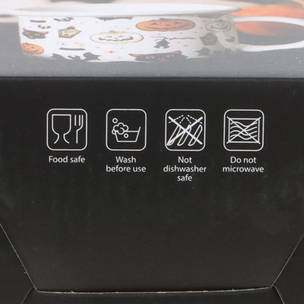 Eleanoras SPOOKY CAT & PUMPKIN PRINT MUG Mugs