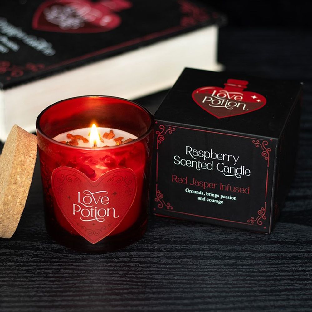 Eleanoras LOVE POTION RASPBERRY CRYSTAL CHIP CANDLE Candles