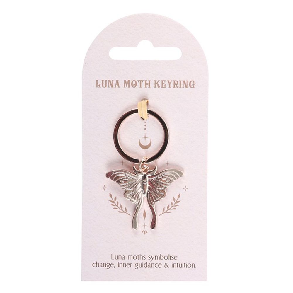 Eleanoras LIGHT LUNA MOTH KEYRING Keyrings