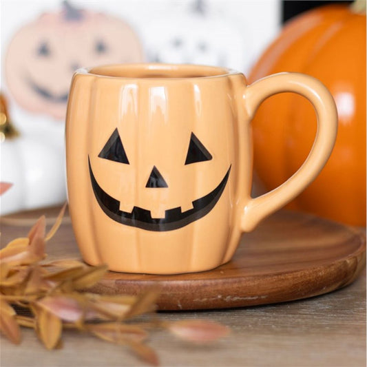 Eleanoras JACK O LANTERN PUMPKIN SHAPED MUG MUGS