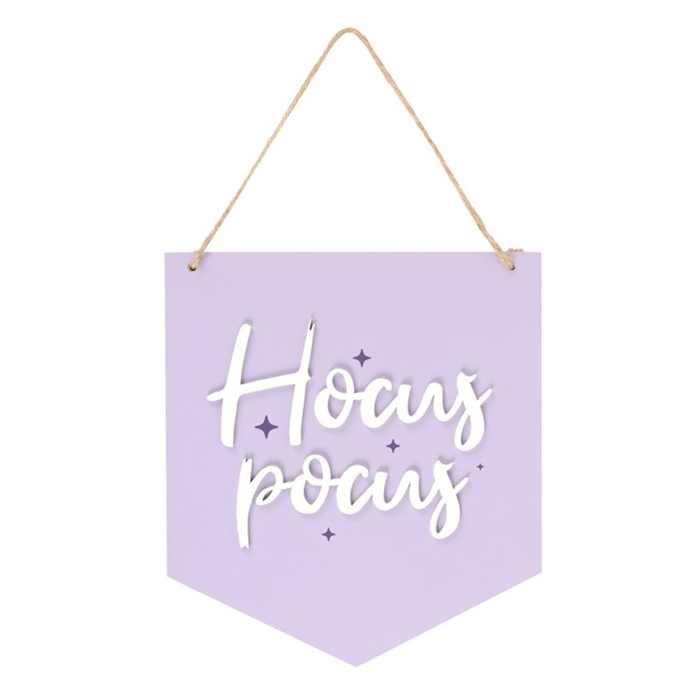 Eleanoras HOCUS POCUS PURPLE HANGING SIGN SIGNS & PLAQUES