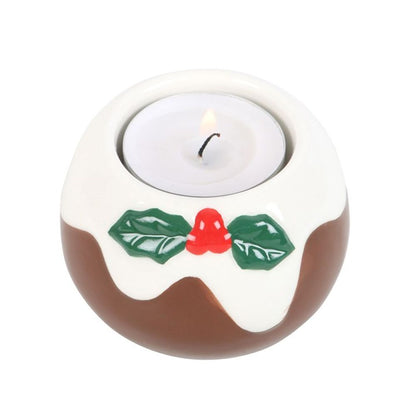 Eleanoras CHRISTMAS PUDDING TEALIGHT CANDLE HOLDER Candle Holders