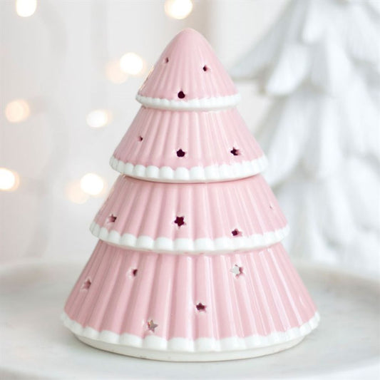 PINK CHRISTMAS TREE OIL BURNER OIL BURNERS from Eleanoras