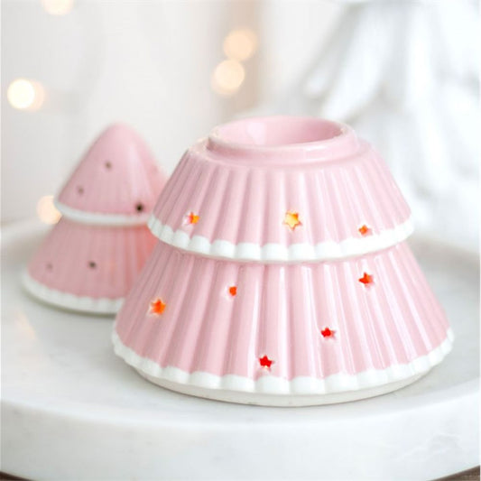 Eleanoras PINK CHRISTMAS TREE OIL BURNER Oil Burners