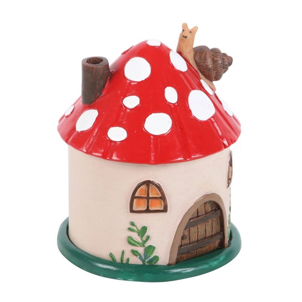 Eleanoras MUSHROOM HOUSE RESIN INCENSE CONE BURNER Incense Holders