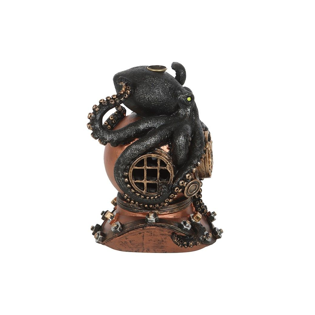 Eleanoras KRAKEN ON DIVERS HELMET BACKFLOW INCENSE BURNER Backflow Burners