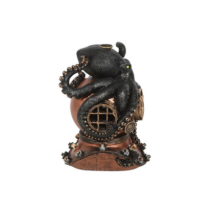 Eleanoras KRAKEN ON DIVERS HELMET BACKFLOW INCENSE BURNER Backflow Burners