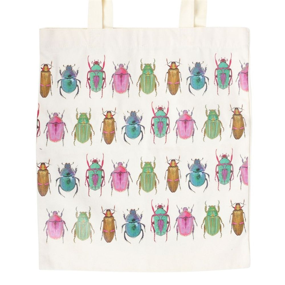 BEETLE PRINT POLYCOTTON TOTE BAG