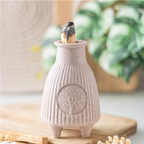 Eleanoras Griege Ribbed Palo Santo Burner 