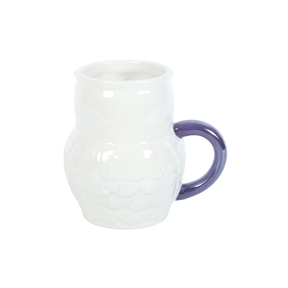 Eleanoras Owl Shaped Iridescent Mug Mugs