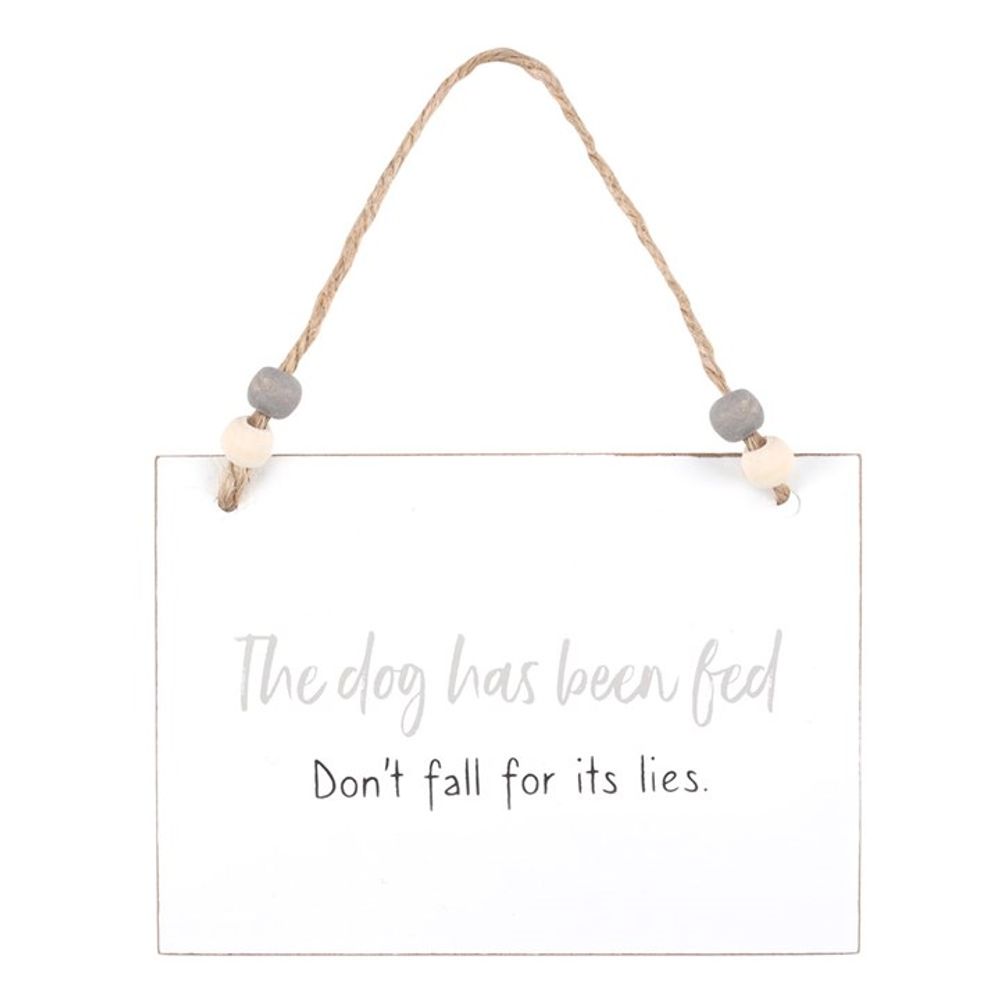 Eleanoras DOG HAS BEEN FED HANGING SIGN Signs & Plaques