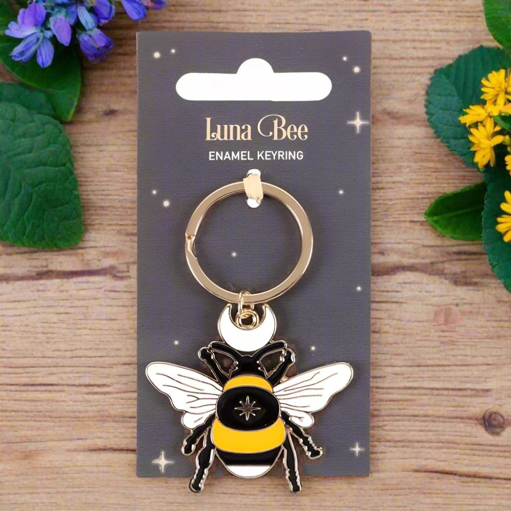 Eleanoras Forest Bee Enamel Keyring Keyrings