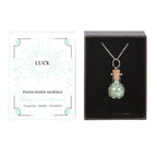 Eleanoras Luck Green Adventurine Crystal Chip Potion Bottle Necklace Jewellery