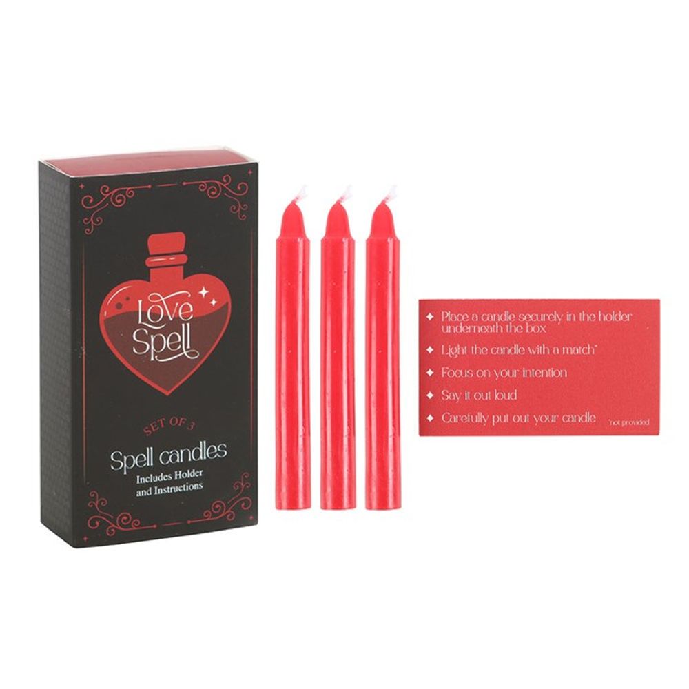 Eleanoras SET OF 3 LOVE SPELL CANDLES IN A BOX Candles