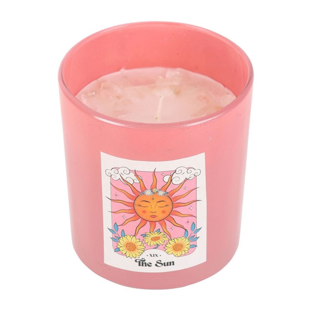 Eleanoras The Sun Rose Quartz Crystal Chip Candle Candles