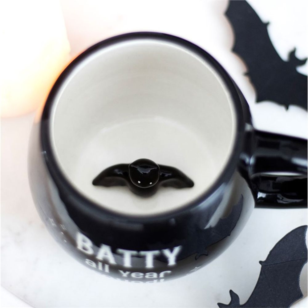 Eleanoras Batty All Year Round Rounded Peekaboo Mug Mugs