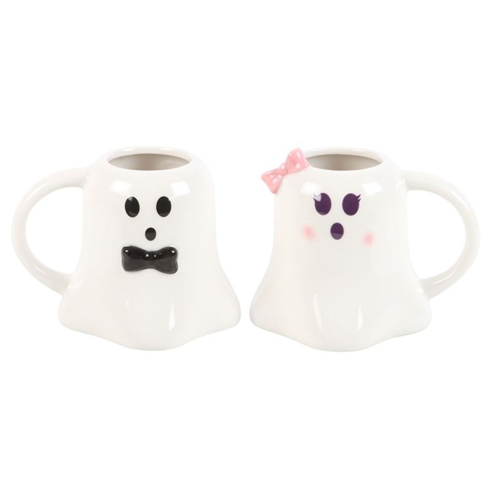 Eleanoras Mr & Mrs Boo Ghost Shaped Mug Set Mugs