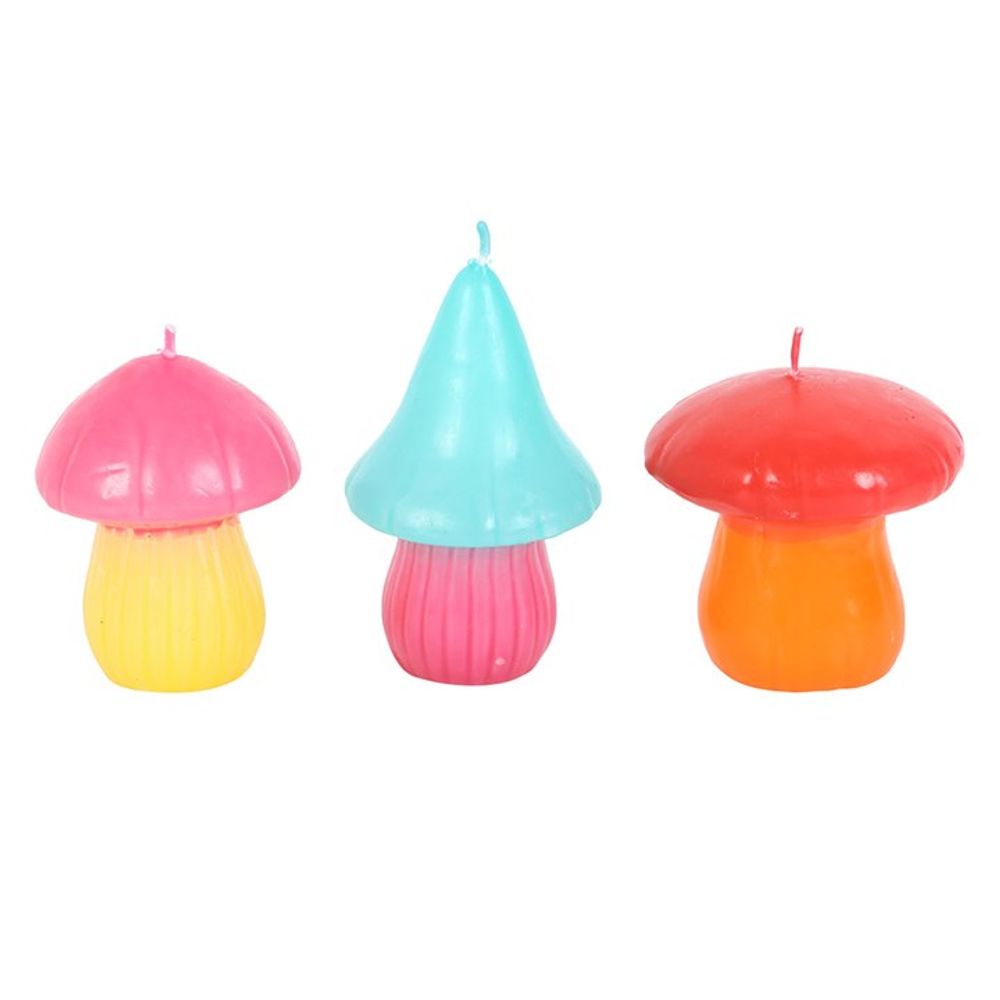 Eleanoras SET OF 3 MUSHROOM SHAPED CANDLES Candles