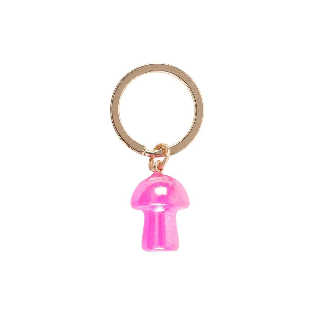 Eleanoras PINK AURA CRYSTAL MUSHROOM KEYRING Keyrings