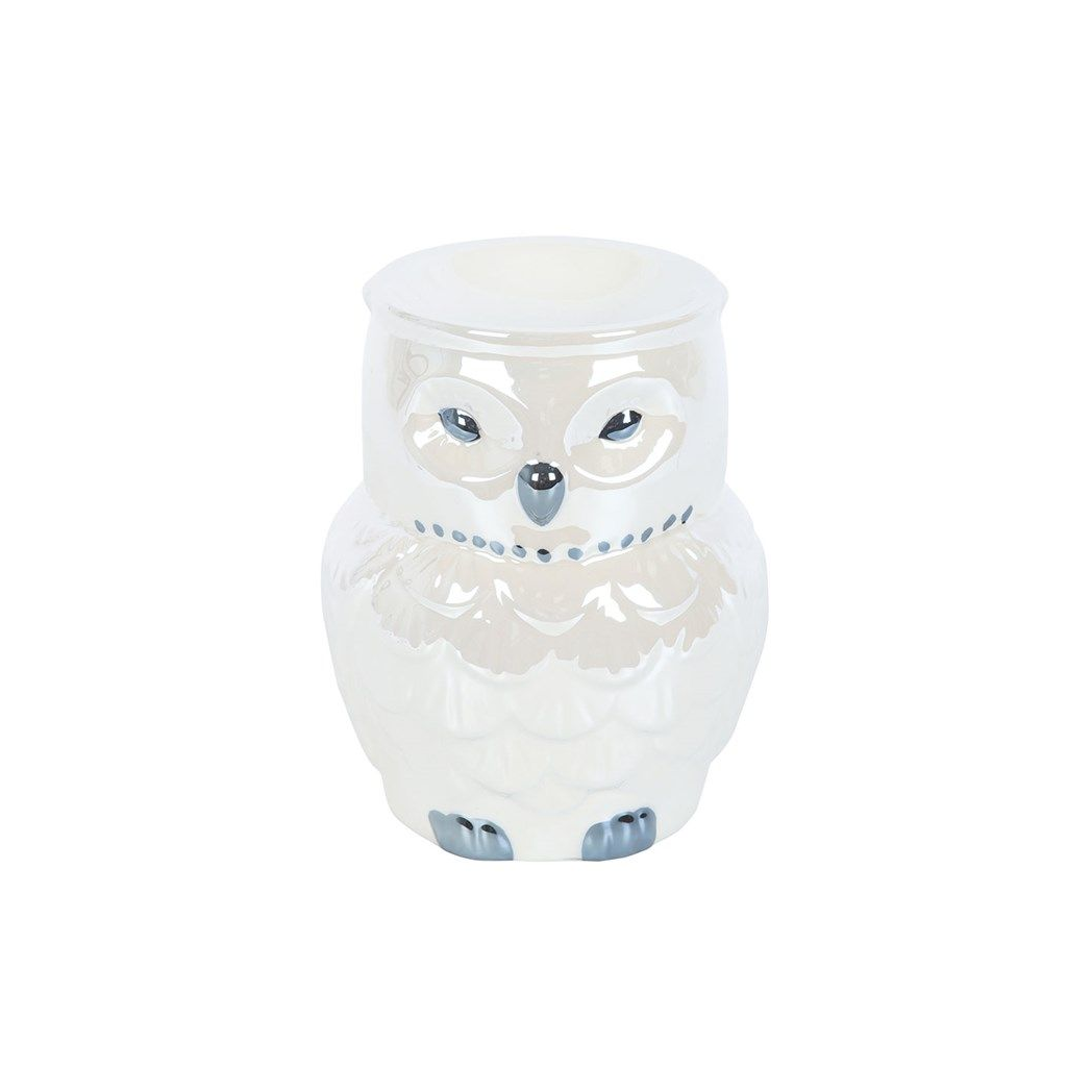 Eleanoras OWL SHAPED IRIDESCENT OIL BURNER Oil Burners