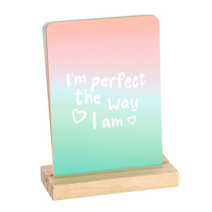 MINDFUL MOMENTS AFFIRMATION CARDS WITH WOODEN STAND