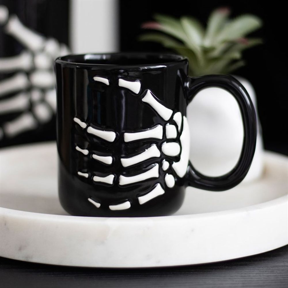 Eleanoras Skeleton Hand Mug Mugs