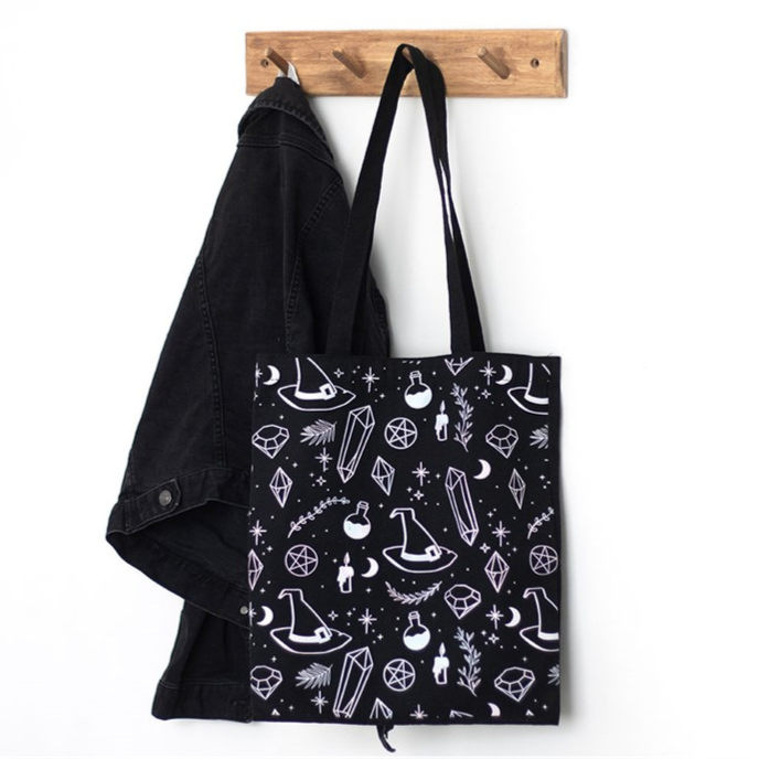 Eleanoras Crystal Witch Print Tote Bag Totes & Shopping Bags