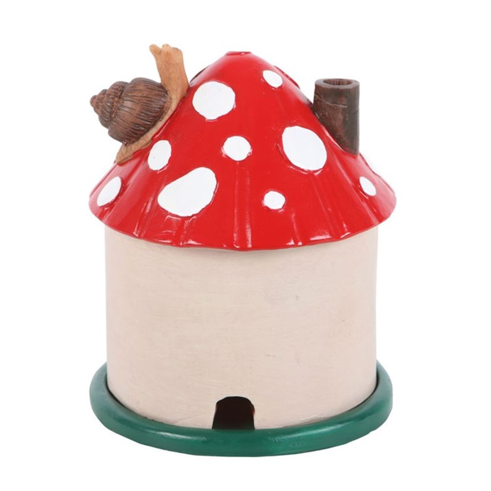 Eleanoras MUSHROOM HOUSE RESIN INCENSE CONE BURNER Incense Holders