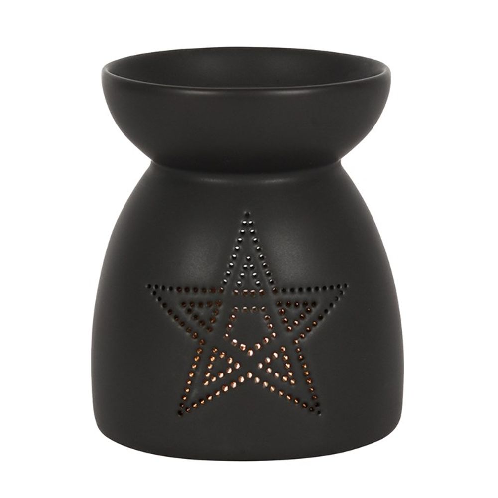 Eleanoras Black Pentagram Cut Out Oil Burner Oil Burners