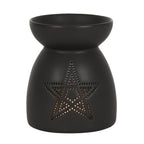 Eleanoras Black Pentagram Cut Out Oil Burner Oil Burners