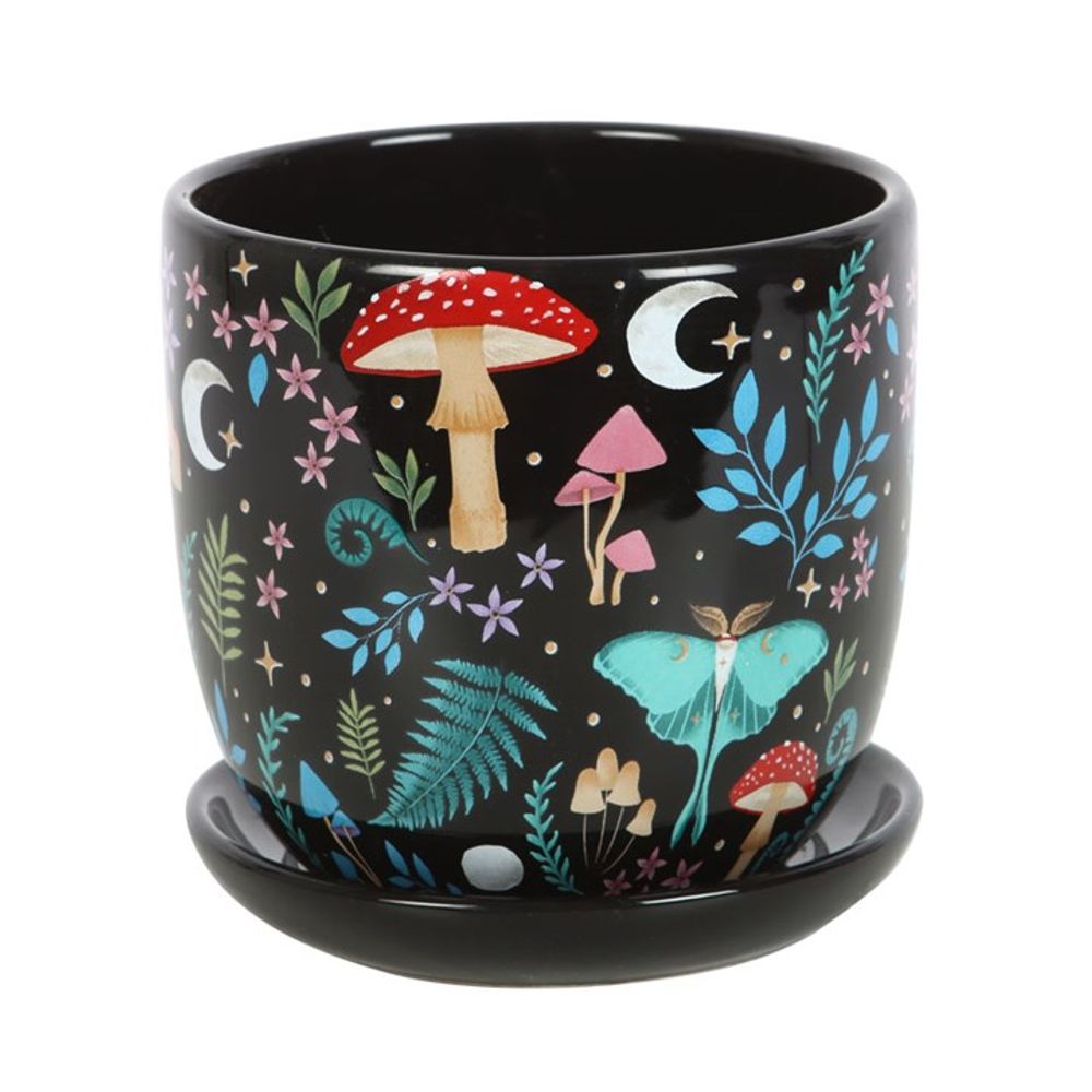 Eleanoras Dark Forest Plant Pot With Saucer Plant Pots