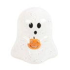 Eleanoras Ghost Shaped Tealight Candle Holder with Pumpkin Candle Holders