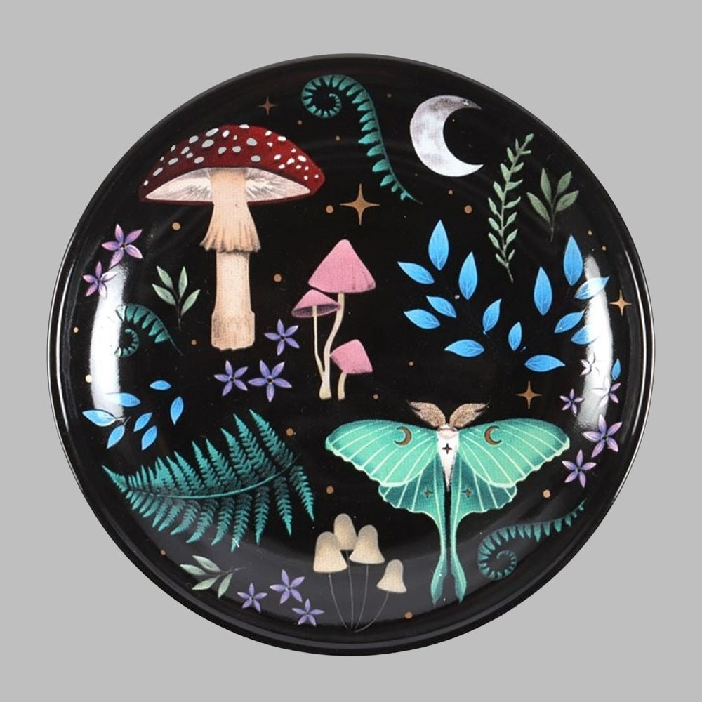 Eleanoras Dark Forest Round Trinket Dish Jewellery Storage
