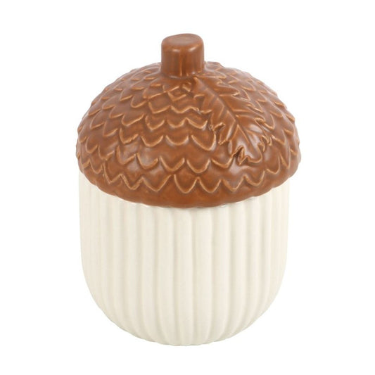 Eleanoras Autumn Acorn Ceramic Storage Jar 