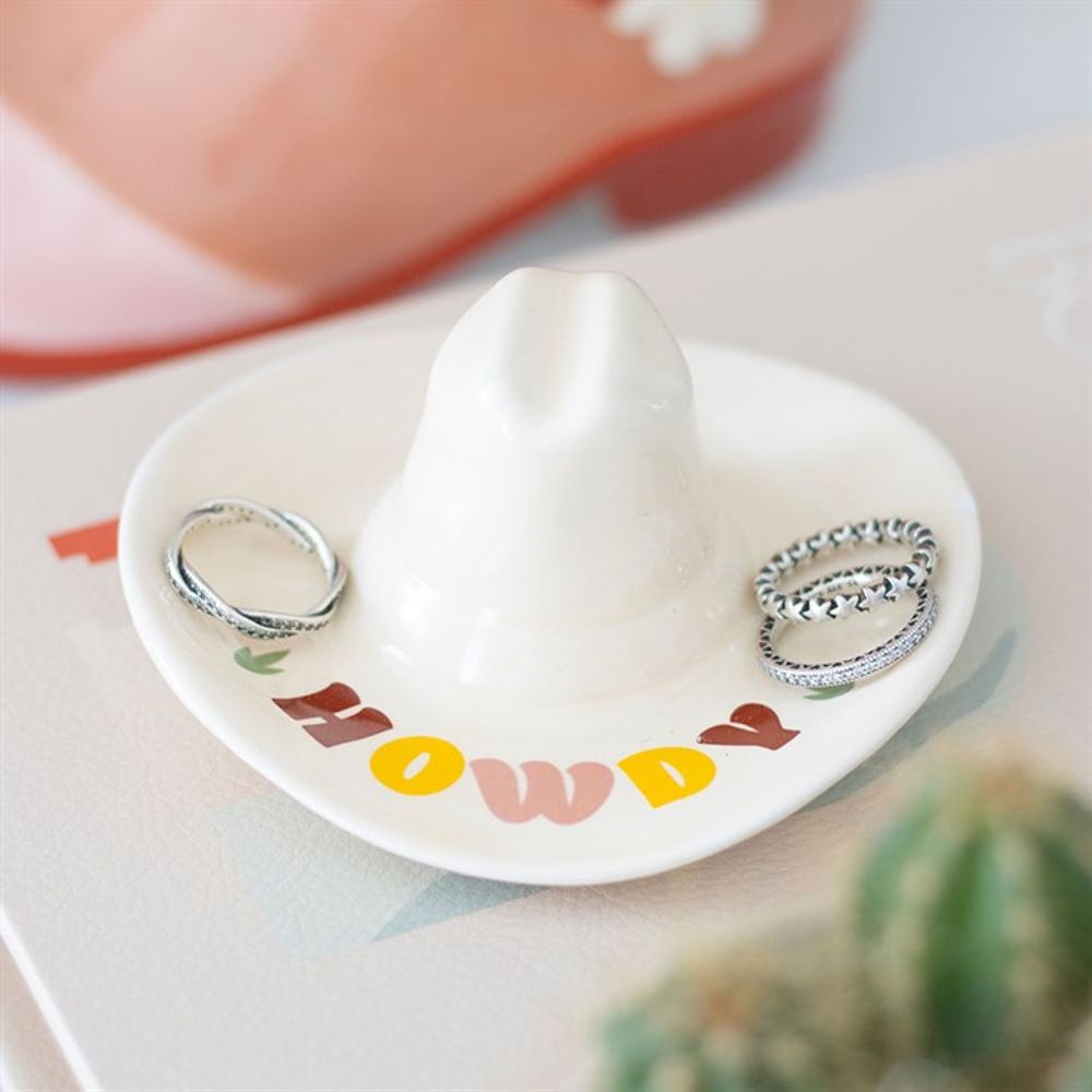 Eleanoras Howdy Cowboy Hat Trinket Dish Jewellery Storage